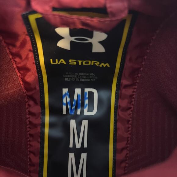 Under Armour Jacket Mens Medium Red Storm Infrared Full Zip Outdoor Techwear - Picture 6 of 13